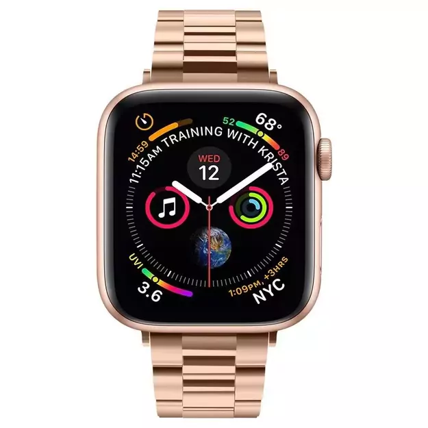 Spigen Modern Fit Band for Apple Watch 4/5/6/7/8/SE (38/40/41 mm) - Rose Gold 4