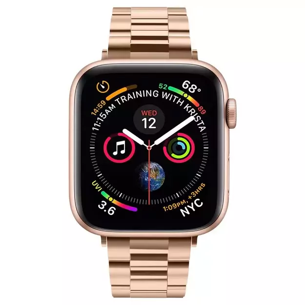 Spigen Modern Fit Band for Apple Watch 4/5/6/7/8/SE (38/40/41 mm) - Rose Gold 14