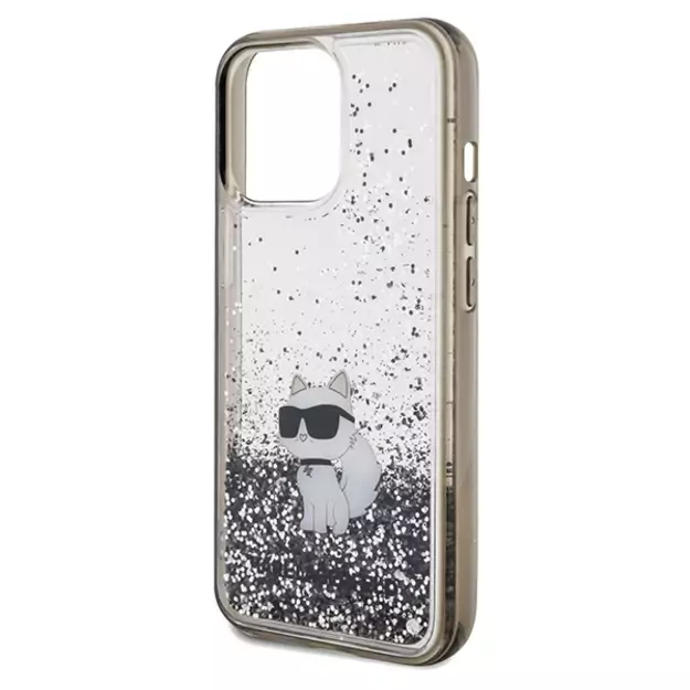 Karl Lagerfeld Liquid Glitter Choupette case for iPhone 13 Pro / 13 - transparent 5