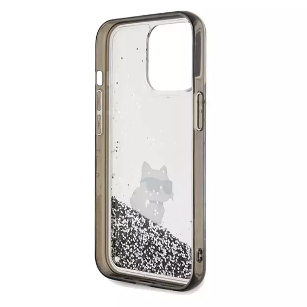 Karl Lagerfeld Liquid Glitter Choupette case for iPhone 13 Pro / 13 - transparent 6