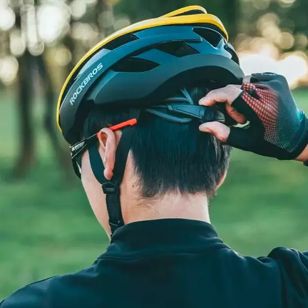 Rockbros 10110004005 bicycle helmet, size L - yellow and black 7
