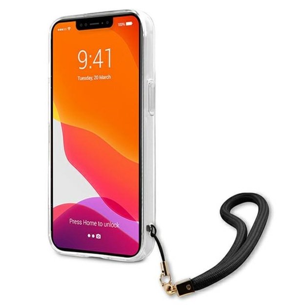 Guess GUHCP13LKCABBK iPhone 13 Pro / 13 6.1&quot  black/black hardcase Camo Strap Collection 11
