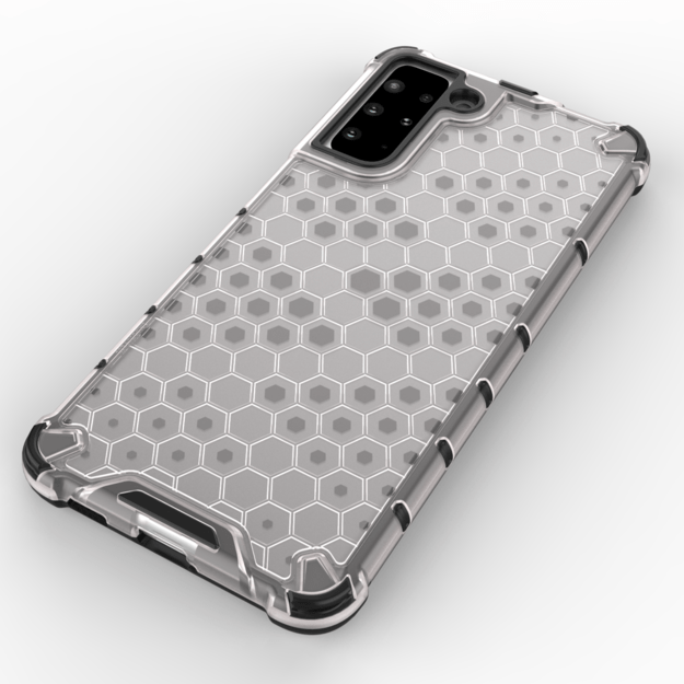 Honeycomb case armored cover with a gel frame for Samsung Galaxy S22 + (S22 Plus) black 3