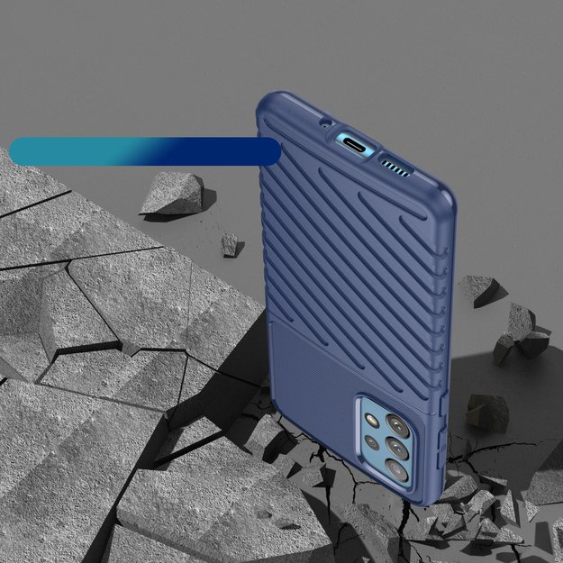 Thunder Case flexible armored cover for Samsung Galaxy A73 blue 6