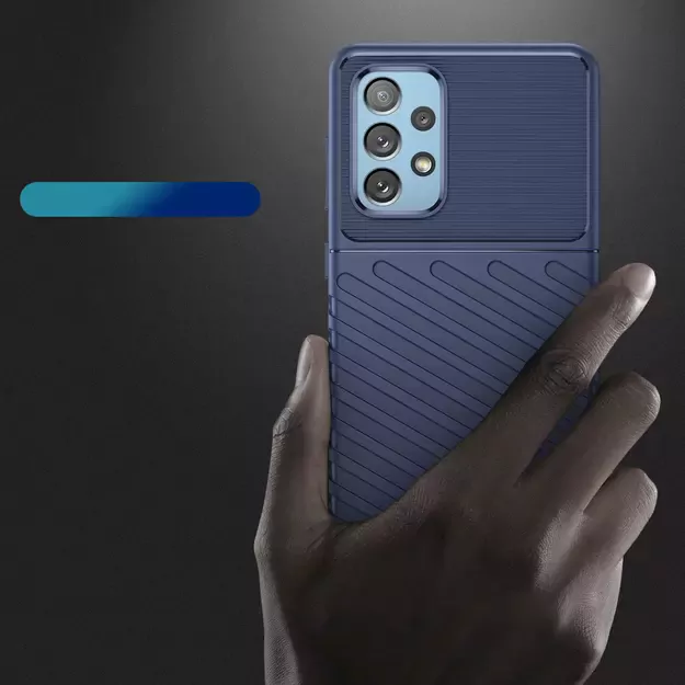 Thunder Case flexible armored cover for Samsung Galaxy A73 blue 9