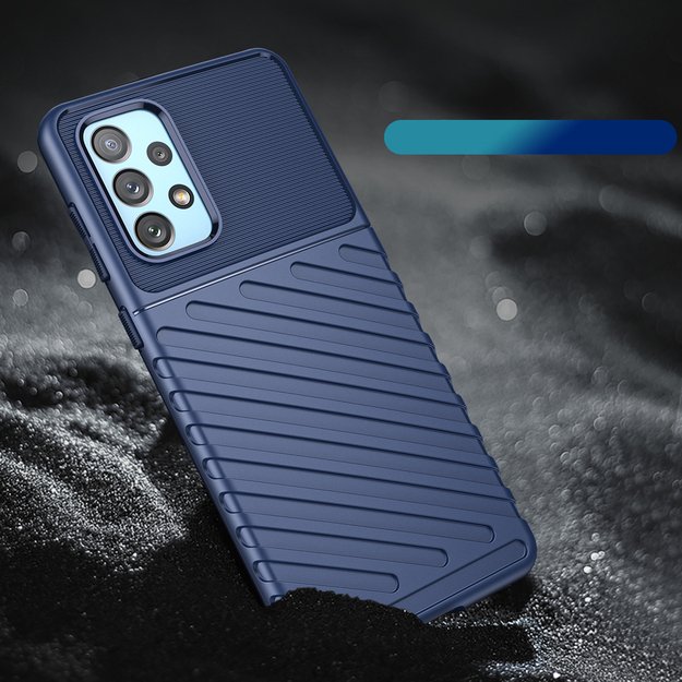 Thunder Case flexible armored cover for Samsung Galaxy A73 blue 4