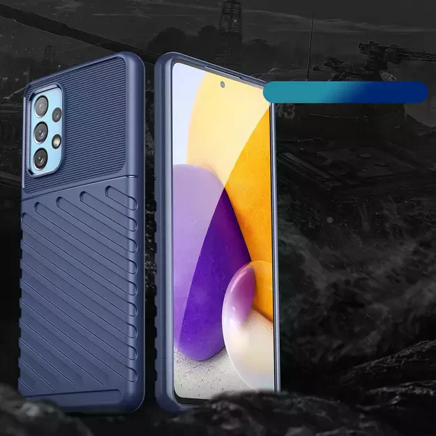 Thunder Case flexible armored cover for Samsung Galaxy A73 blue 8