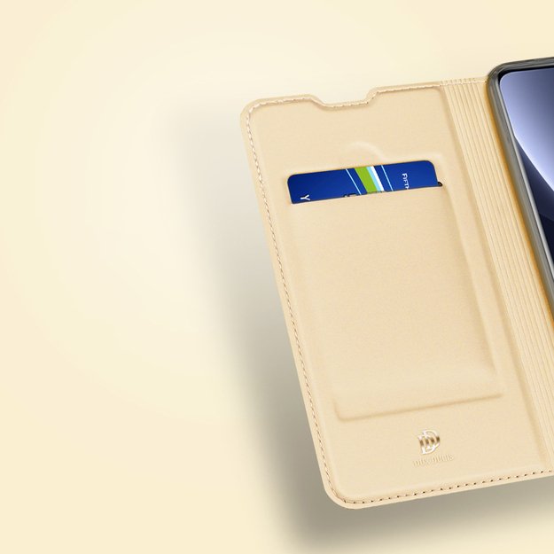 Dux Ducis Skin Pro Holster Cover Flip Cover for Xiaomi 12 Pro gold 34