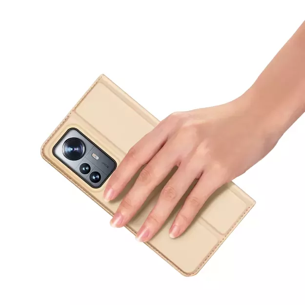 Dux Ducis Skin Pro Holster Cover Flip Cover for Xiaomi 12 Pro gold 7