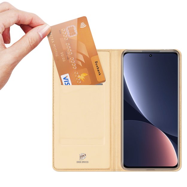 Dux Ducis Skin Pro Holster Cover Flip Cover for Xiaomi 12 Pro gold 20