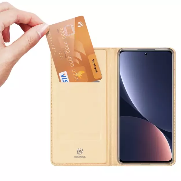 Dux Ducis Skin Pro Holster Cover Flip Cover for Xiaomi 12 Pro gold 1