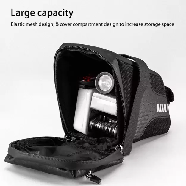 Rockbros C29-BK waterproof bicycle bag under the saddle - black 16