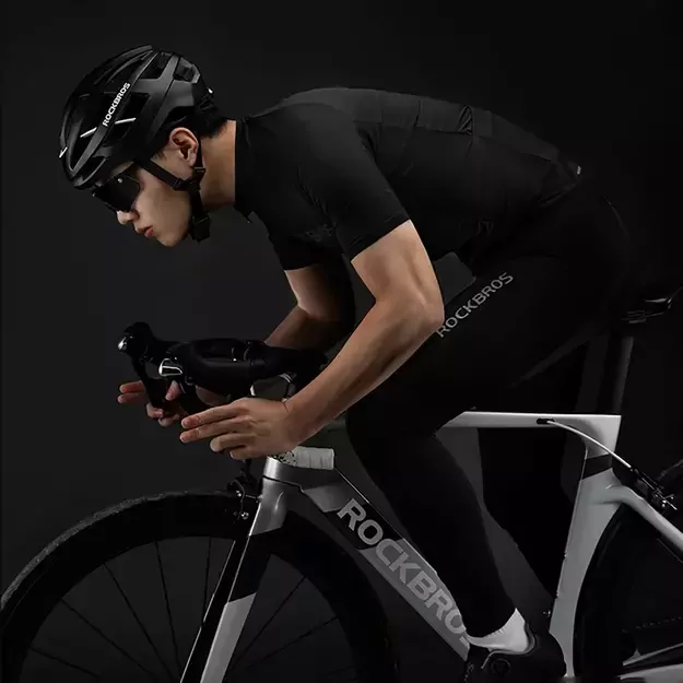 Rockbros 15120002005 short sleeve XXL cycling jersey - black 4