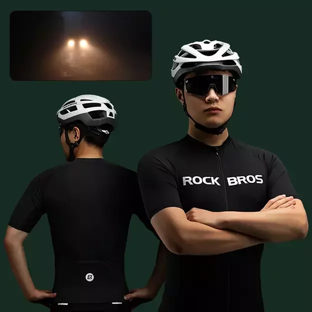 Rockbros 15120002005 short sleeve XXL cycling jersey - black 2