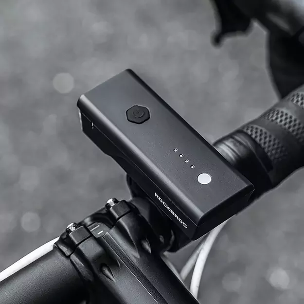 Rockbros 24510003001 front bicycle light 260 lm + USB-C - USB-A cable - black 21