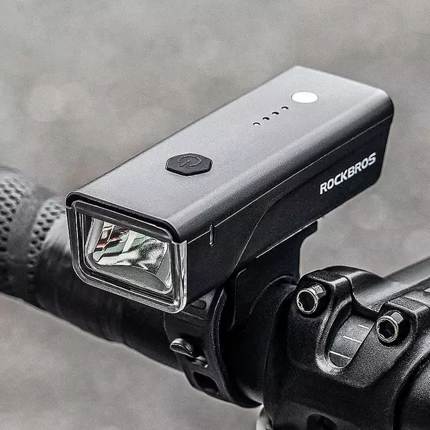 Rockbros 24510003001 front bicycle light 260 lm + USB-C - USB-A cable - black 12