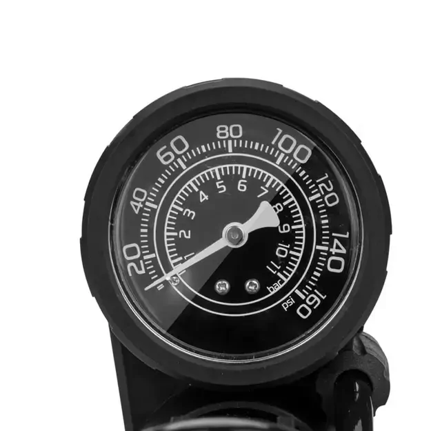 Rockbros 42610002001 floor bicycle pump with pressure gauge - black 1