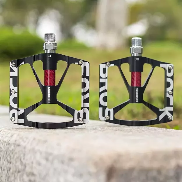 Rockbros 37213071001 Aluminum Alloy Bicycle Pedal Set - Black 1