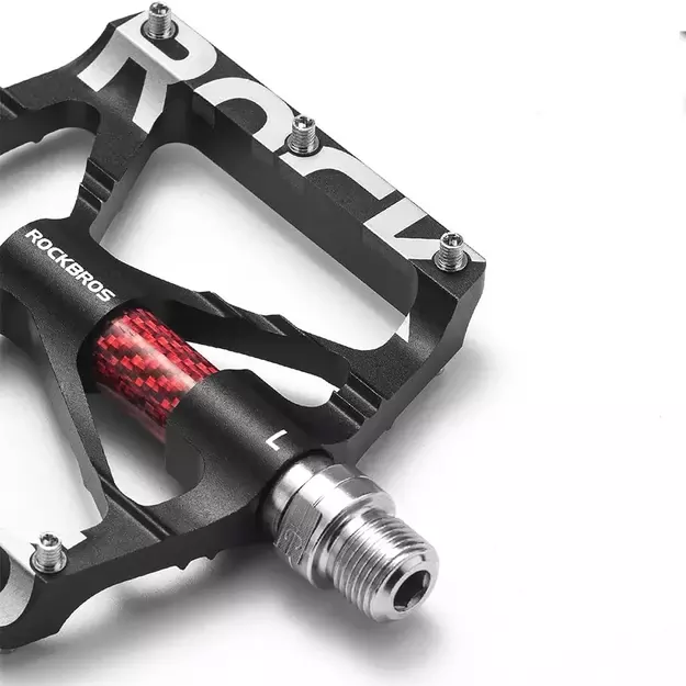 Rockbros 37213071001 Aluminum Alloy Bicycle Pedal Set - Black 3