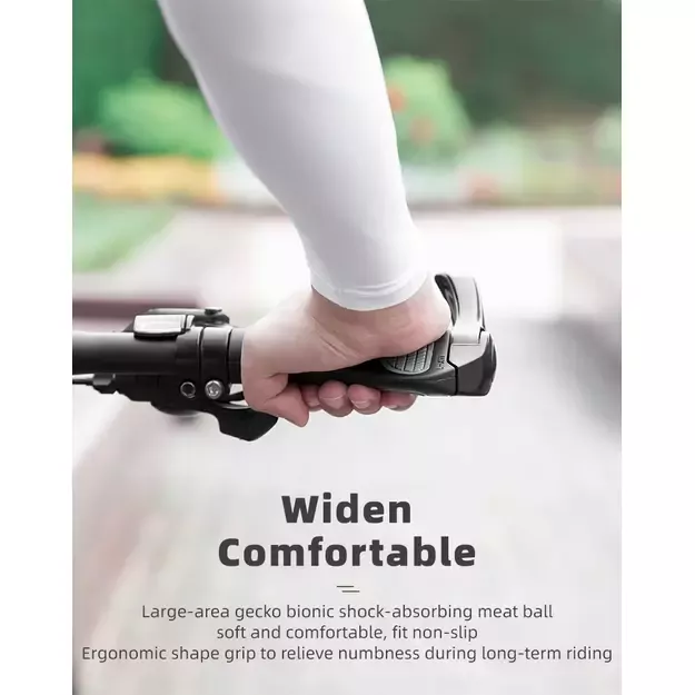 Rockbros BT1007W Bicycle Holder Set with Horns - White 10