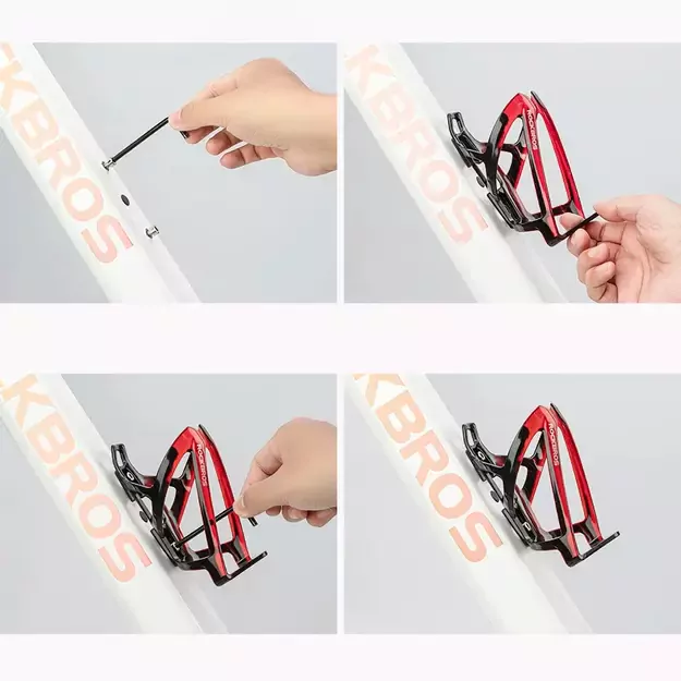 Rockbros FK338 Bike Bottle Holder - Black and Red 7