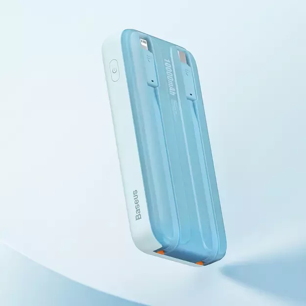 Baseus Comet Series powerbank with display 10000mAh 22.5W - blue + USB-A - USB-C cable 0.3m - white 9