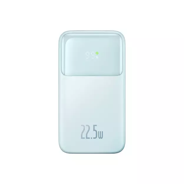 Baseus Comet Series powerbank with display 10000mAh 22.5W - blue + USB-A - USB-C cable 0.3m - white 1