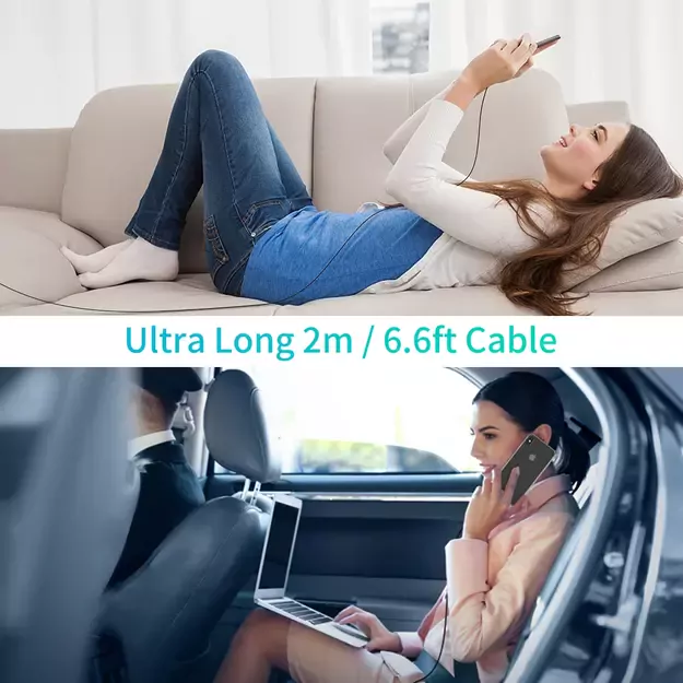 Choetech IP0041 USB-C / Lightning MFi 480Mb/s 3A 2 m cable - black 9