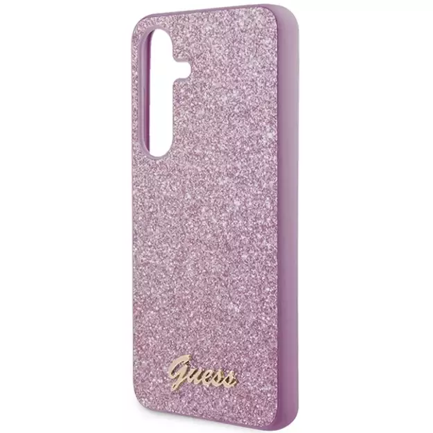Guess Glitter Script case for Samsung Galaxy S24 - purple 4