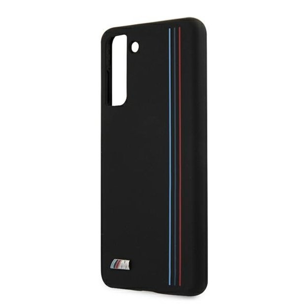 Etui BMW BMHCS21MSIVTBK S21+ G996 czarny/black Silicone Stripes M Collection 12