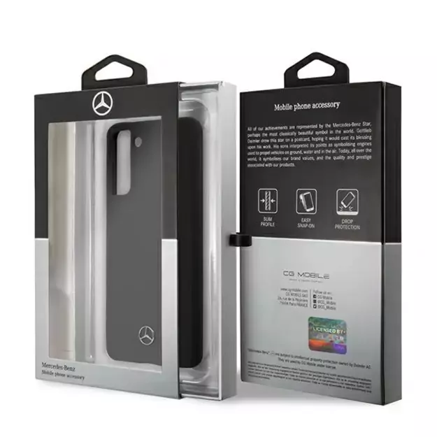 Mercedes MEHCS21MSILBK S21+ G996 czarny/black hardcase Silicone Line 13