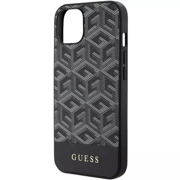 Guess GCube Stripes MagSafe case for iPhone 15 / 14 / 13 - black 12