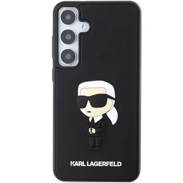 Karl Lagerfeld 3D Rubber Ikonik case for Samsung Galaxy S24 - black 2