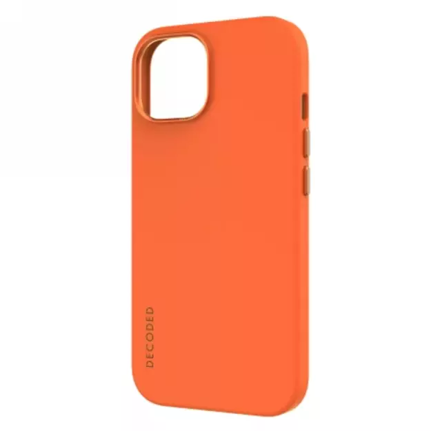 Decoded Silicone Case with MagSafe for iPhone 15 Plus - orange 3
