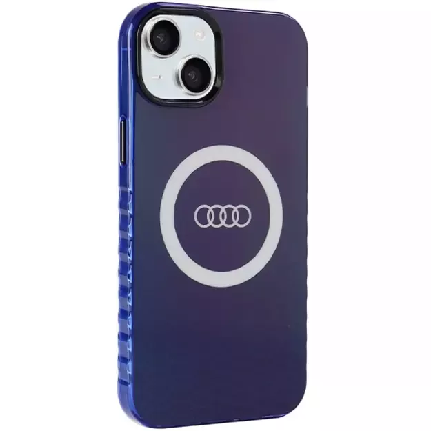 Audi IML Big Logo MagSafe case for iPhone 15 Plus / 14 Plus - blue 5