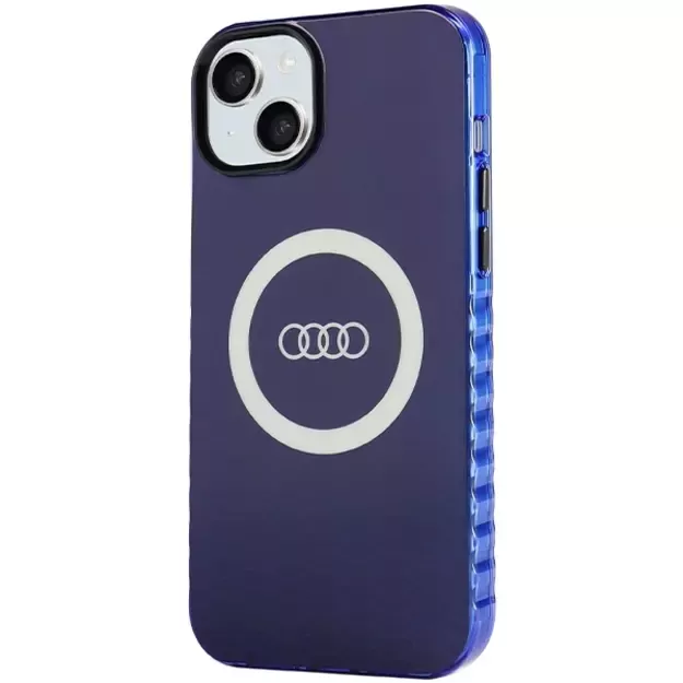 Audi IML Big Logo MagSafe case for iPhone 15 Plus / 14 Plus - blue 1