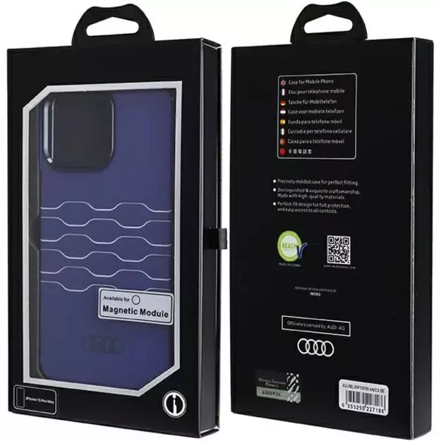 Audi IML MagSafe case for iPhone 15 Pro Max - blue 6