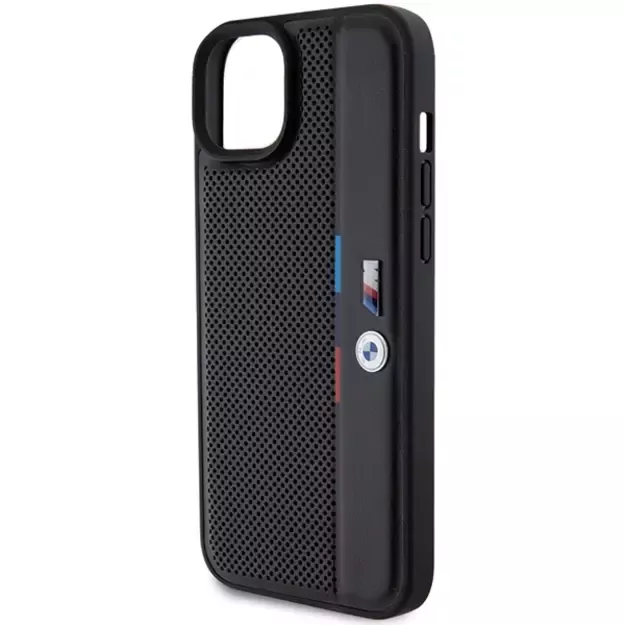BMW Perforated Tricolor Line case for iPhone 15 Plus / 14 Plus - black 5