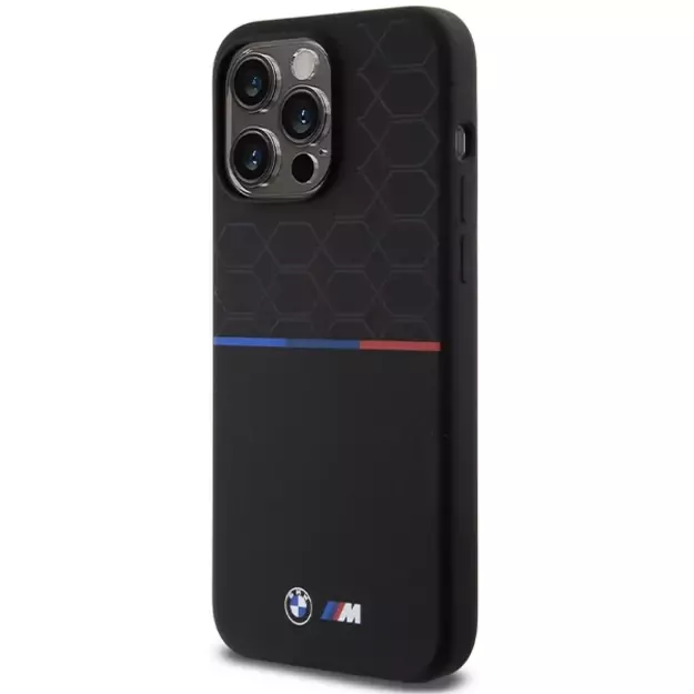 BMW M Silicone Pattern MagSafe case for iPhone 15 Pro Max - black 1