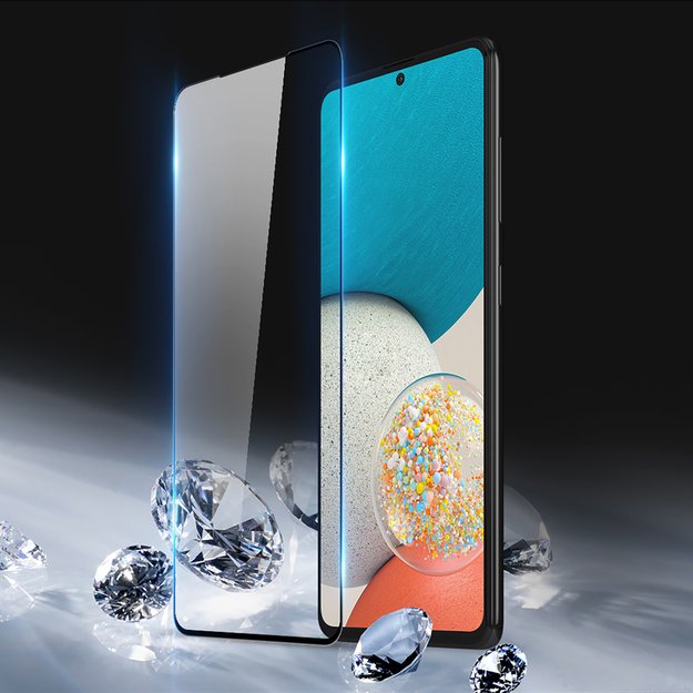 Dux Ducis 9D Tempered Glass full screen 9H tempered glass with frame for Samsung Galaxy A73 black (case friendly) 3