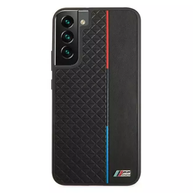Etui BMW BMHCS22MTRTBK S22+ S906 czarny/black hardcase M Collection Triangles 2