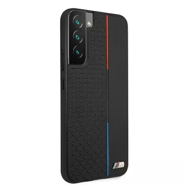 Etui BMW BMHCS22MTRTBK S22+ S906 czarny/black hardcase M Collection Triangles 3