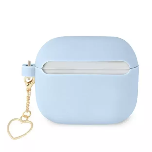 Guess GUA3LSCHSB AirPods 3 cover blue/blue Silicone Charm Heart Collection 3