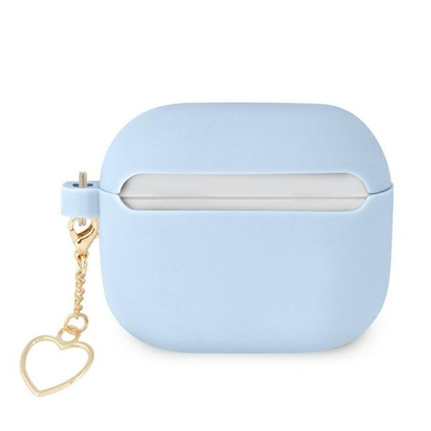 Guess GUA3LSCHSB AirPods 3 cover blue/blue Silicone Charm Heart Collection 1