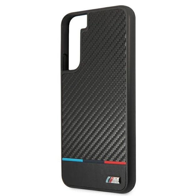 Etui hardcase BMW BMHCS22MPUCARTCBK S22+ S906  black/czarny M Collection Triangles 12