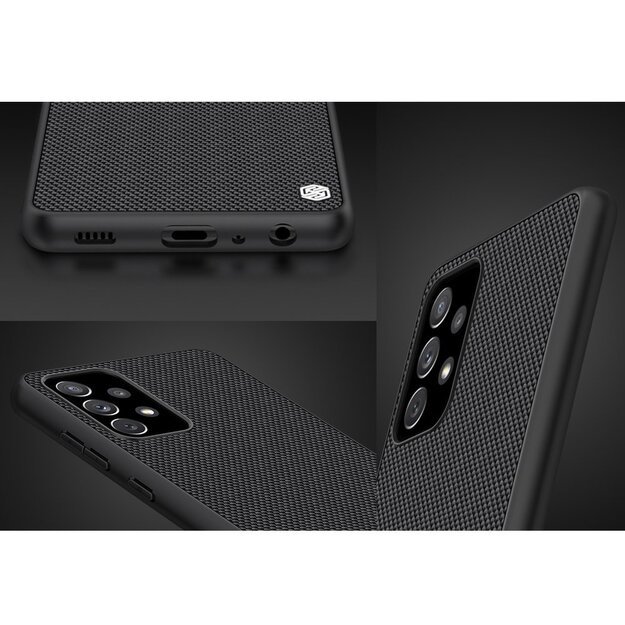 Nillkin Textured Case durable reinforced case with gel frame and nylon back for Samsung Galaxy A72 4G black 10