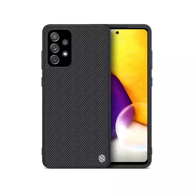 Nillkin Textured Case durable reinforced case with gel frame and nylon back for Samsung Galaxy A72 4G black 25