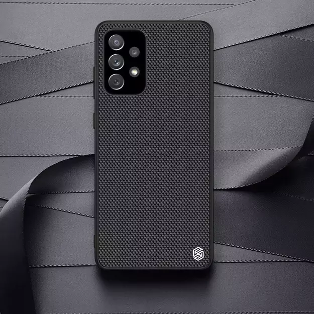 Nillkin Textured Case durable reinforced case with gel frame and nylon back for Samsung Galaxy A72 4G black 27