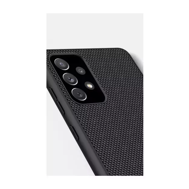 Nillkin Textured Case durable reinforced case with gel frame and nylon back for Samsung Galaxy A72 4G black 23