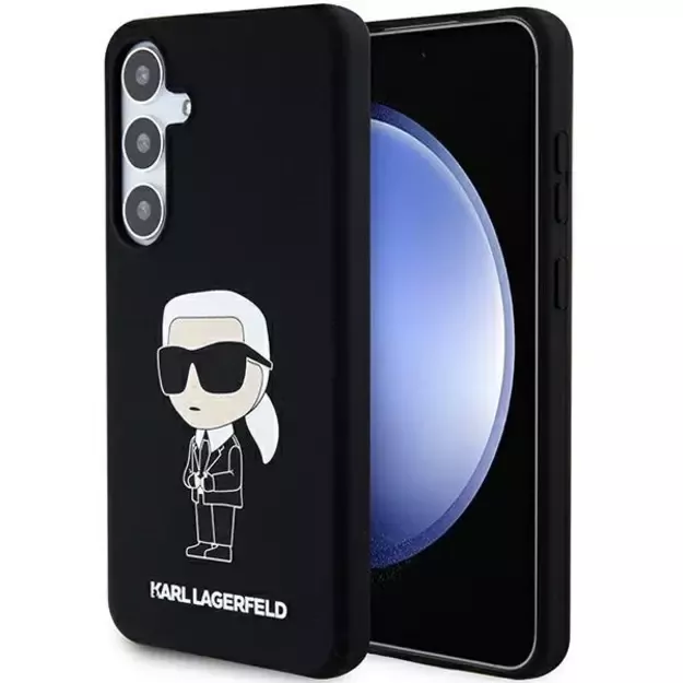 Karl Lagerfeld Silicone Ikonik case for Samsung Galaxy S24 - black